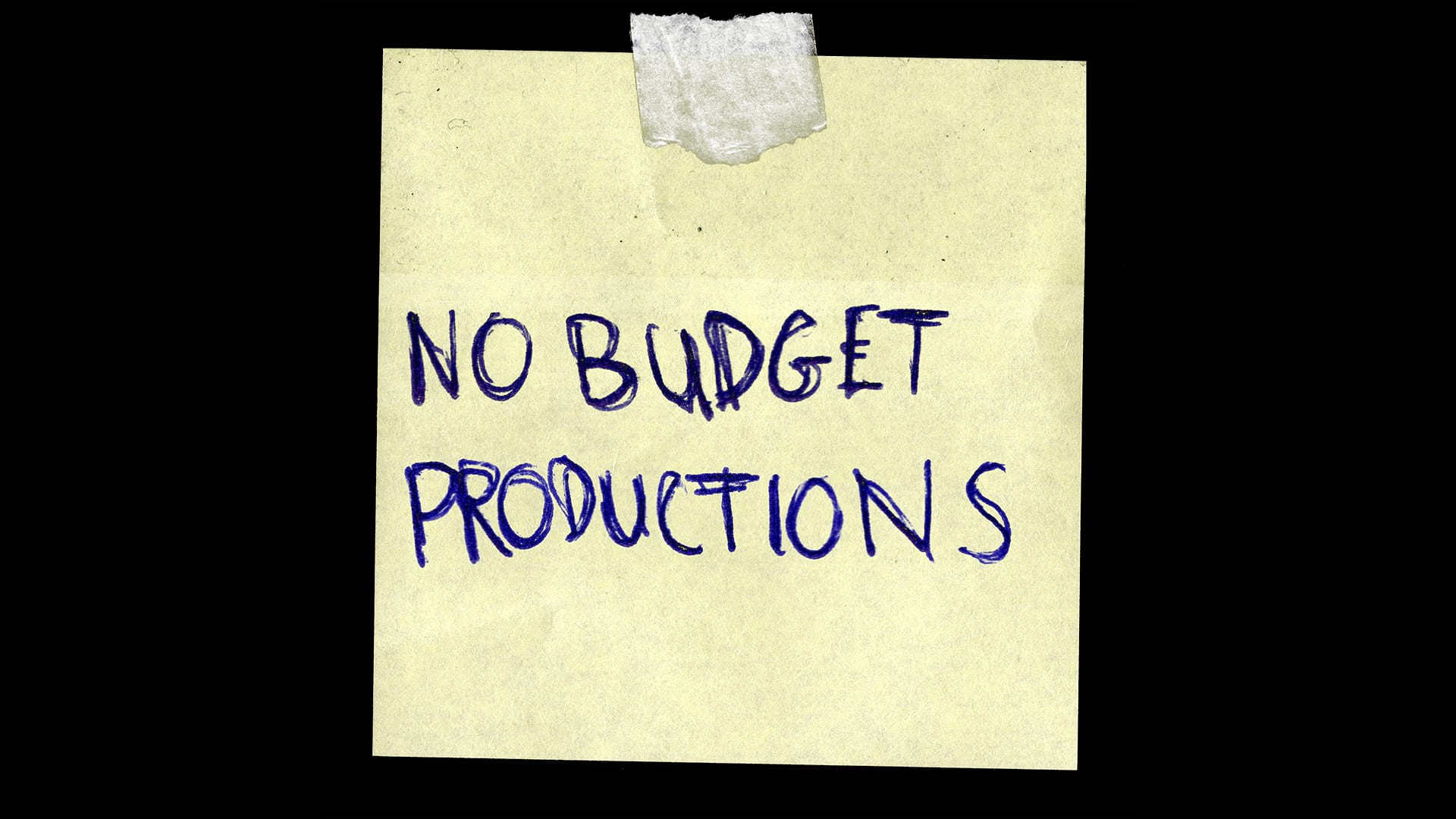 no budget production