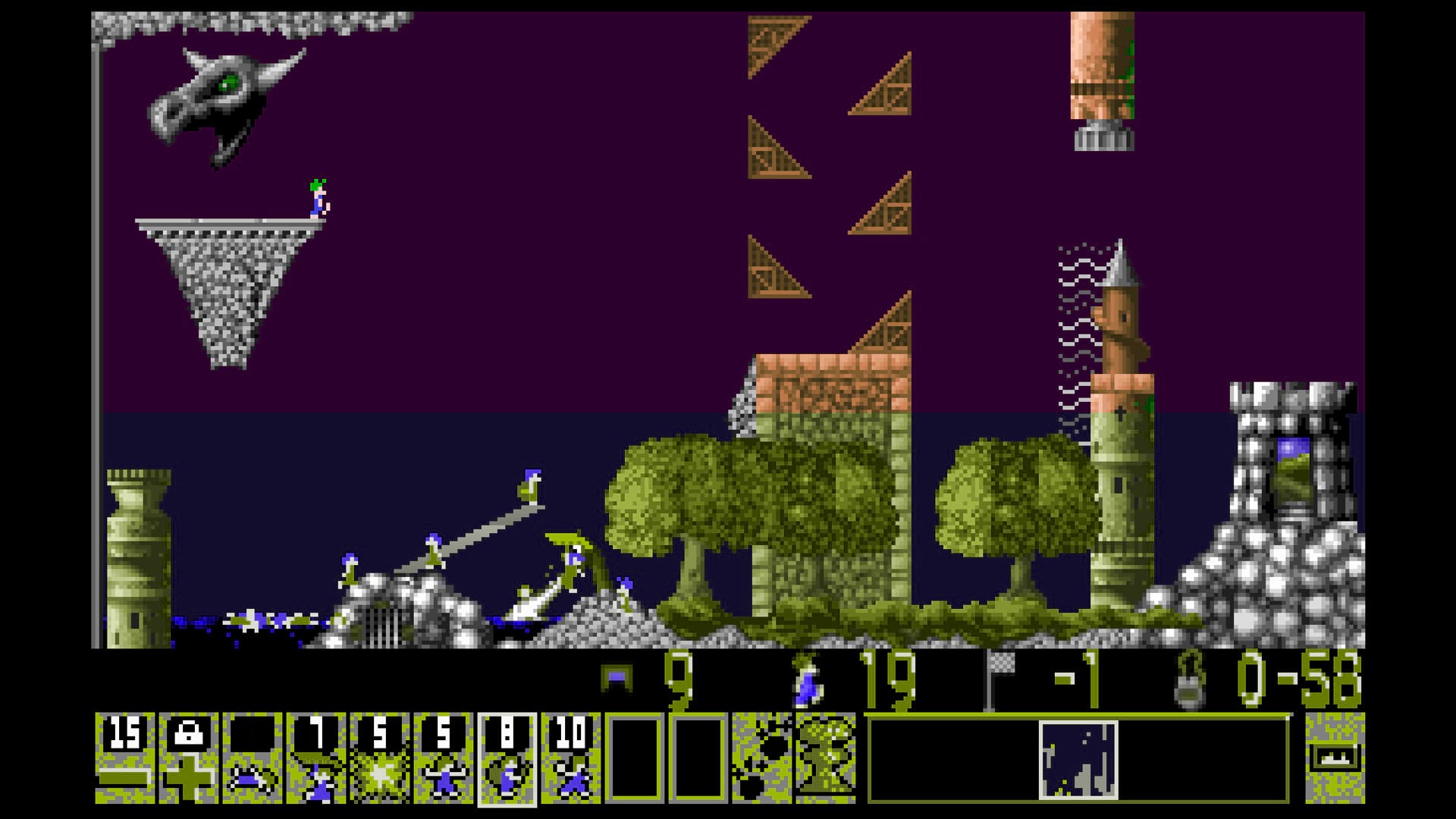 Lemmings Level 14